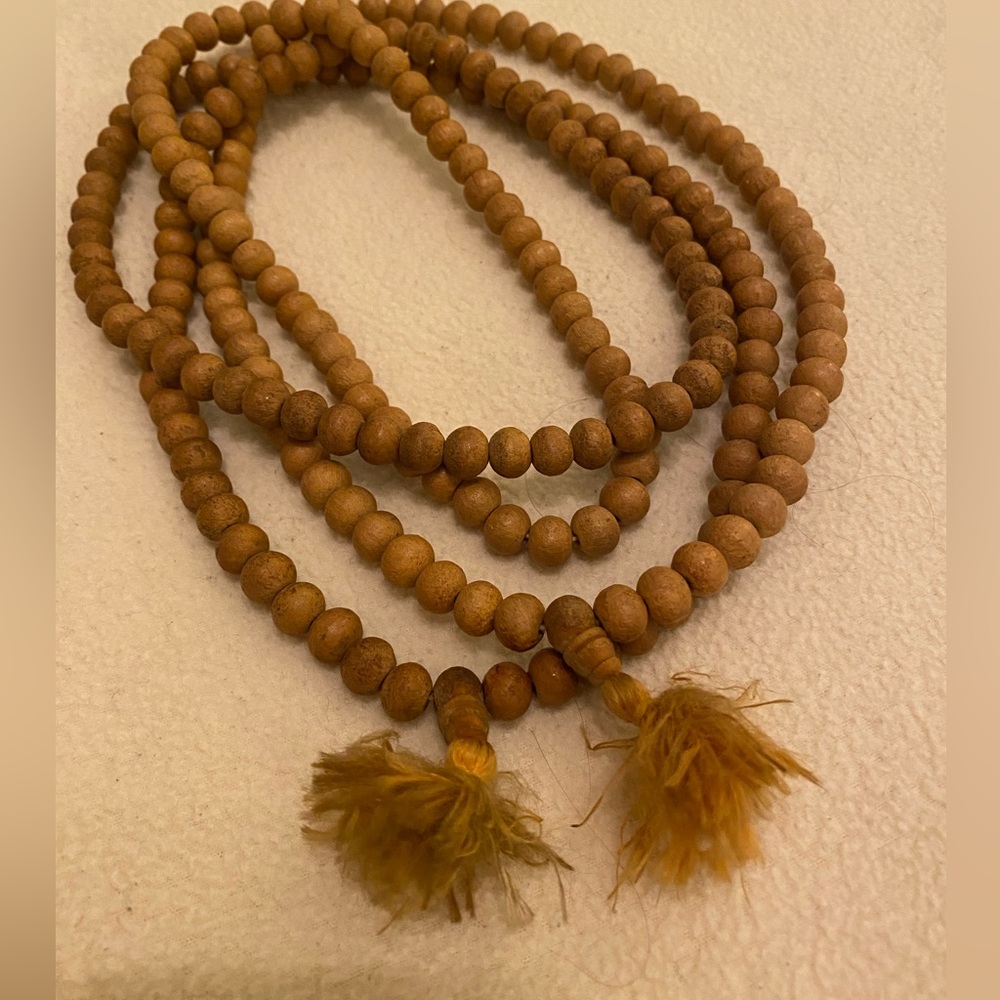 Pair of wooden beads